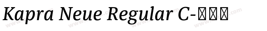 Kapra Neue Regular C字体转换